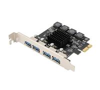 Agwuoetr 4 Port USB 3.0 PCI Express Card USB 3.0 PCI-E Expansion Card PCIE to USB 3.0 Adapter Card for PCIE 1X 4X 8X 16X Slot