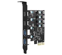 Agwuoetr 4 Ports PCIE to USB 3.0 Expansion Card PCI Express Adapter Card for Desktop PC, Support WindowsXP/7/8/10