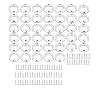 Agwuoetr 40Pcs Bottle Opener Part with Screws, Round Beer Opener, Insert Beer Bottle Opener for Bar, Restaurant and Family