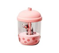 Agwuoetr 450Ml Portable Koala Milk Tea Cup Air Purification Humidifier USB Desktop Water Atomizer Diffuser for Bedroom Pink