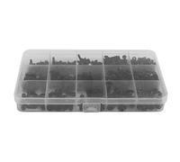 Agwuoetr 460Pcs M3 M5 Alloy Steel Countersunk Flat Head Hex Socket Cap Screws Nuts Set Assortment Kit Precise Metric Bolts Nuts Set