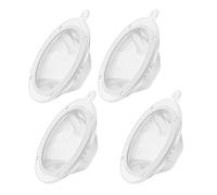 Agwuoetr 4Pcs 200 Mesh Food Filter Strainer Sieve Fine Mesh Nylon Mesh Colander Plastic Mesh Sieve for Filtering Juice Funnels Easy Install