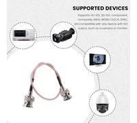 Agwuoetr 4Pcs 3G HD SDI Cable BNC Cable 30cm 75 Ohm for Cameras Video Equipment Supports HD-SDI 3G-SDI 4K 8K Video Cable