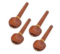 Agwuoetr 4PCS High-Grade Mahogany Cello Peg Knob Piano Shaft Handle Button Musical Instrument
