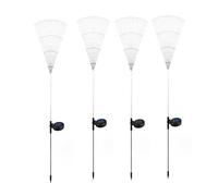 Agwuoetr 4Piece Solar Firework Light 120 LED Outdoor Solar Garden Decorative Lights with Rainbow Tube