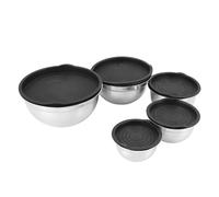 Agwuoetr 5 Pcs Mixing Bowl,Stainless Steel Stackable Salad Bowl with Airtight Lid,Serving Bowl for Kitchen Cooking Baking,Etc