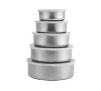 Agwuoetr 5 PCS Stainless Steel Food Container Sealed Crisper Storage Lunch Box Bowls with Lids Food Storage Box Lunch Box Bowl