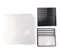 Agwuoetr 5 Piece Transparent Shoe Box Storage Box Drawer-Type Plastic Shoe Rack Online Celebrity Shoe Black