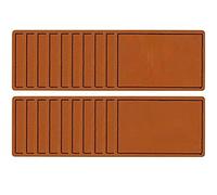 Agwuoetr 50 Pcs Blank Faux Patches for Hats Leatherette Hat Patches with Adhesive Custom Patches for Custom Fabric Repair Sew