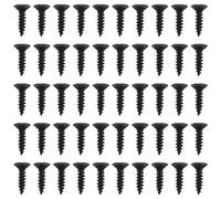 Agwuoetr 50Pcs Pickguard Screws 3MM for Strat Style Guitar(black)