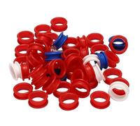 Agwuoetr 50Pcs Silicone Finger Rings for Any Scissors Inserts Haircutting Styling Tools Accessories Mix Colors