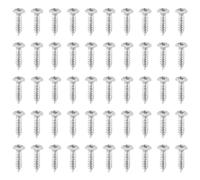 Agwuoetr 50x Guitar Bass Screws Parts for Scratchplates Pickguard, Silver