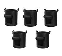 Agwuoetr 5Packs 10 Gallon Potato Grow Bag, Heavy Duty Potato Bags for Growing Potatoes Fabric Potato Grow Bags with Flap