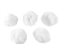 Agwuoetr 5Pcs 1.5cm Microphone Hair Sleeve Overlay Windshield Clip Conference Microphone Sleeve Camera Hair Cover, White