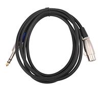 Agwuoetr 6.35mm 1/4 Inch TRS to XLR Male to Female Cable 3 Pin Female Plug Stereo Microphone Cable Audio Cord (6ft)