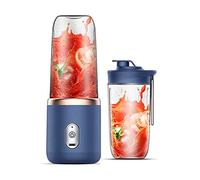 Agwuoetr 6 Blades Portable Juicer Cup Juicer Fruit Cup Automatic Small Electric Juicer Smoothie Blender Food Processor,A
