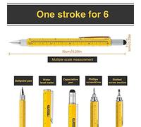 Agwuoetr 6 in 1 Multitool Pen, Cool Gadgets for Men, Gifts for Dad, Stocking Stuffers for Men, for Men