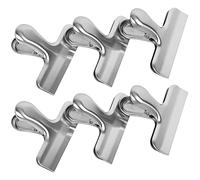 Agwuoetr 6 Pack Bag Clips Food Clips Tight Seal Kitchen Clips Clips Stainless Steel Chip Clip