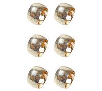 Agwuoetr 6 PCS Elegant Wedding Napkin Holder Rings Perfect for Table Decor Celebrations Parties