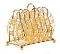 Agwuoetr 6 Piece Coasters With Holder Gold Acrylic For Tabletop Protection Bar Home Kitchen Decor