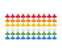 Agwuoetr 60 Piece Cable Labels Cord Labels Multicolor Plastic for Cable Management and Identification