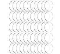 Agwuoetr 60 Pieces Circle Discs Thick Round Acrylic Sheets Acrylic Circle Disc Ornament Blanks (3 Inch)
