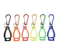 Agwuoetr 6Pcs Glove Clips for Work Glove Holders Glove Belt Clip with Metal Carabiners for Construction Worker Guard Labor