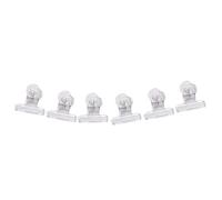 Agwuoetr 6Pcs/Set Rusian C Curve Nail Pinching Clips Multi Function Tool Acrylic Nails Pinchers Transparent