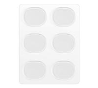 Agwuoetr 6pcs/set Snare Drum Mute Pad Drum Damper Gel Pads Snare Drum Muffler Mute Transparent Percussion Instrument Accessories(Transparent)