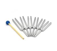 Agwuoetr 6Pcs/Set Tuning Fork Sound Vibration Therapy Chakra Steel Music Kit Healing Sound Vibration Therapy Easy to Use