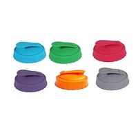 Agwuoetr 6Piece Can Protector Lid or Covers Reusable Silicone Beverage Can Lids for Standard Soda/Beverage/Beer Cans with Resealable Nozzle