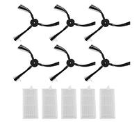 Agwuoetr 6X Side Brush +5X Filter for Lidl SSR 3000 A1 Robotic Vacuum Cleaner Accessories Vacuum Cleaner Replacement