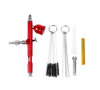 Agwuoetr 7Cc 0.3 Nozzles Airbrush with 11Pcs Set Cleaning Accessories Cake Decorating Brushes for Manicure Air Brush