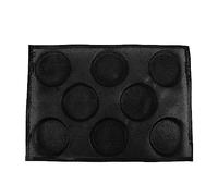 Agwuoetr 8 Holes Hamburger Bun Pans for Baking Mesh Silicone Bread Pans for Baking Non Stick Perforated Baking Molds