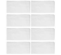 Agwuoetr 8 Pack Round Tablecloth, 84 Inch White Disposable Table Covers PEVA Waterproof Plastic Round Tablecloths (White)