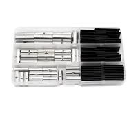 Agwuoetr 80PCS 6 Values 4/6/8AWG Non Insulated Butt Connectors Kit with Heat Shrinkable Tube Butt Splice Connector for Automotive, Fine Workmanship