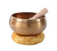 Agwuoetr 8cm Yoga Meditation Nepal Handmade Tibet Buddha Handmade Chanting Bowl Brass Chime Music Therapy Tibetan Singing Bowl