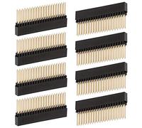 Agwuoetr 8PCS,2X20(40 Pin) Extra Tall Female 0.1 Inch Pitch Stacking Header for A+/B+/Pi 2/Pi 3 Extra Tall Header