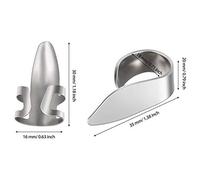 Agwuoetr 8Pcs Guitar Thumb Finger Picks Stainless Steel Guitar Picks with Plastic Case for Electric Guitar Bass Ukulele (Silver)
