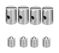 Agwuoetr 8Pcs Metal Solderless Cable Nipples 5mm Throttle with Screw for Motorcycle Scooter Quad Mower Tool