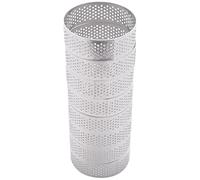 Agwuoetr 8Pcs Stainless Steel Tart Ring, Heat- Perforated Cake Mousse Ring Round Double Rolled Tart Ring Metal Mold 6cm
