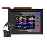 Agwuoetr AC300V 100A AT24CB Electric Meter with Digital Power Monitoring and Bluetooth Capability