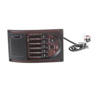 Agwuoetr Acoustic Guitar Pre-wired Preamp 5 Band EQ Tuner Piezo Pickup