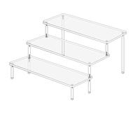 Agwuoetr Acrylic Display Stand Perfume Rack Storage Rack Transparent Acrylic Shelf Stand For Food Display Racks