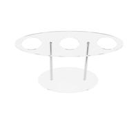 Agwuoetr Acrylic Ice Cream Cone Holder, Charcuterie Food Cone Holder, Waffle Cone Holder Stand, 3 Holes,Transparent Easy to Use