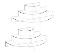 Agwuoetr Acrylic Risers for Display Cupcake Display Stand for Dessert Clear Risers for Collectible Display