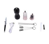 Agwuoetr Airbrush Kit with Compressor 30PSI Airbrush Portable Cordless Airbrush for DIY Painting, Cake Decor, Cookie-Black