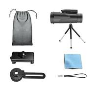 Agwuoetr All-Optical Telescope High-Power Mobile Phone Monocular 12 Times Eyepiece Low-Light Night Vision 15.5X5.5.7cm Easy to Use