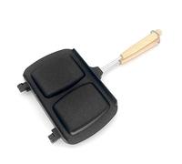 Agwuoetr Aluminum Alloy Sandwich Maker Pan Nonstick With Removable Handles Fit For Small Kitchen