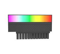 Agwuoetr ATX 24 Pin to 90 Degree Adapter 5V 3-Pin ARGB Motherboard Power Supply Cable Modular DIY Mounting Accessessory,Black